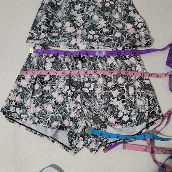 M Laura Ashley Sleep set Cami shorts floral bow - Picture 6 of 10